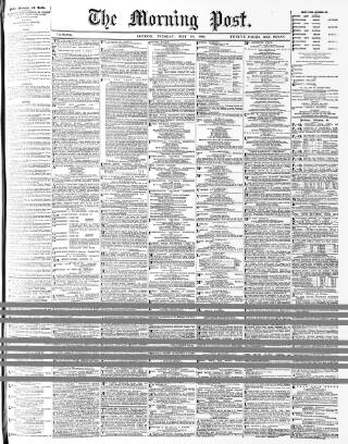 cover page of Morning Post published on May 10, 1898