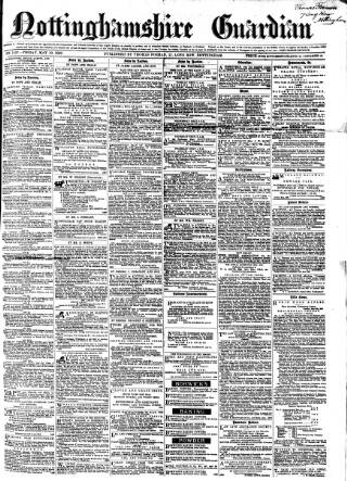 cover page of Nottinghamshire Guardian published on May 10, 1867