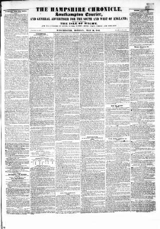 cover page of Hampshire Chronicle published on May 10, 1841