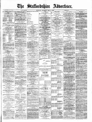 cover page of Staffordshire Advertiser published on May 9, 1896