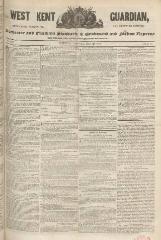 cover page of West Kent Guardian published on May 10, 1846