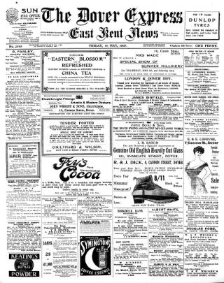 cover page of Dover Express published on May 10, 1907
