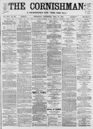 cover page of Cornishman published on May 10, 1894