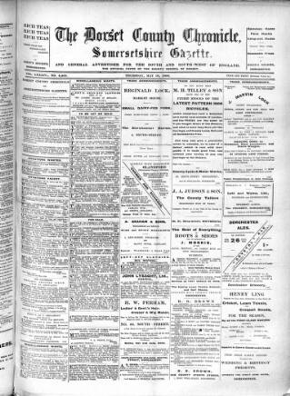 cover page of Dorset County Chronicle published on May 10, 1906