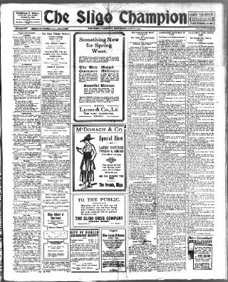 cover page of Sligo Champion published on May 10, 1919