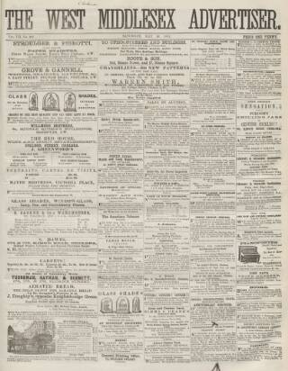 cover page of West Middlesex Advertiser and Family Journal published on May 10, 1862