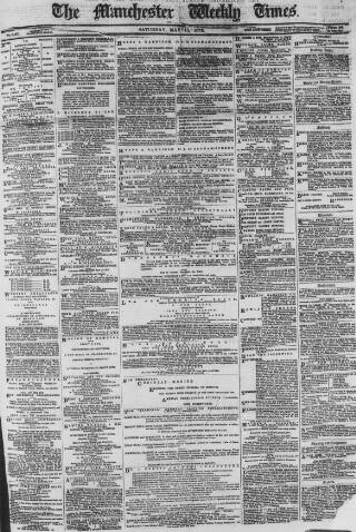 cover page of Manchester Times published on May 10, 1879