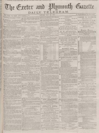 cover page of Exeter and Plymouth Gazette Daily Telegrams published on May 10, 1880