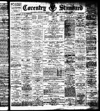 cover page of Coventry Standard published on May 10, 1895