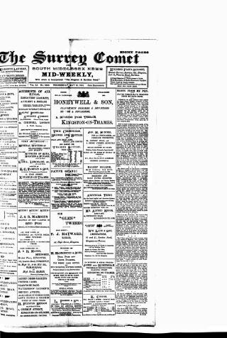 cover page of Surrey Comet published on May 10, 1905