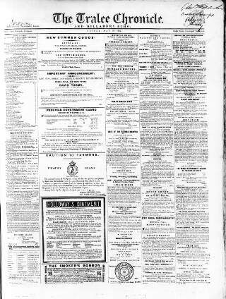 cover page of Tralee Chronicle published on May 10, 1867