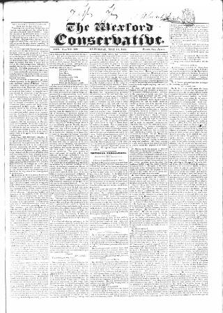 cover page of Wexford Conservative published on May 10, 1834