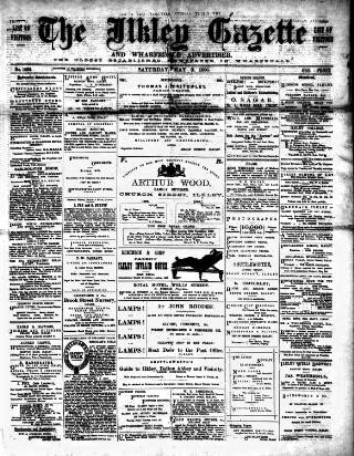 cover page of Ilkley Gazette and Wharfedale Advertiser published on May 9, 1891