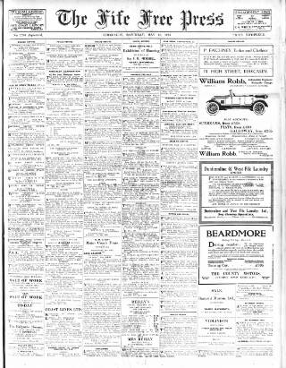 cover page of Fife Free Press published on May 10, 1924