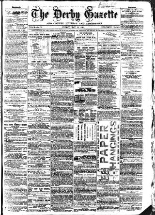 cover page of Derby Exchange Gazette published on May 10, 1861