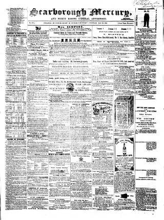 cover page of Scarborough Mercury published on May 23, 1863