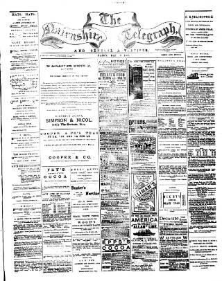 cover page of Nairnshire Telegraph and General Advertiser for the Northern Counties published on May 9, 1888