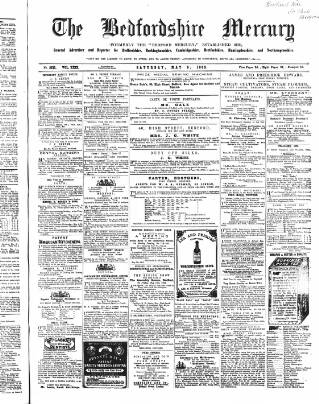 cover page of Bedfordshire Mercury published on May 9, 1863