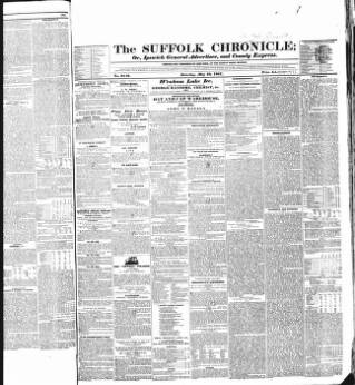 cover page of Suffolk Chronicle published on May 10, 1851