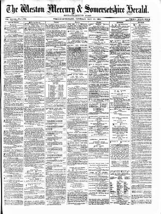cover page of Weston Mercury published on May 10, 1884