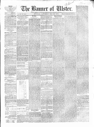 cover page of Banner of Ulster published on May 10, 1856