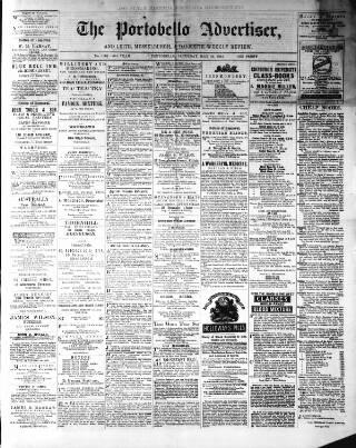 cover page of Portobello Advertiser published on May 10, 1884