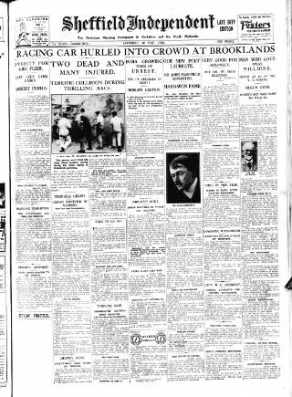 cover page of Sheffield Independent published on May 10, 1930