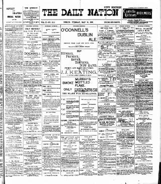 cover page of Dublin Daily Nation published on May 10, 1898