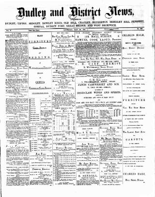 cover page of Dudley and District News published on May 10, 1884