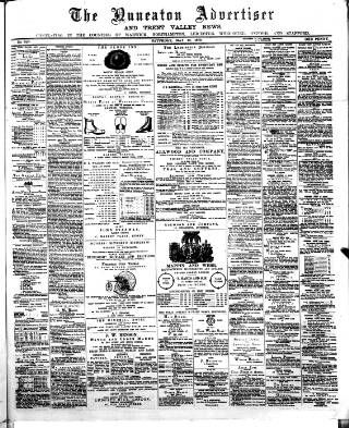 cover page of Nuneaton Advertiser published on May 10, 1879
