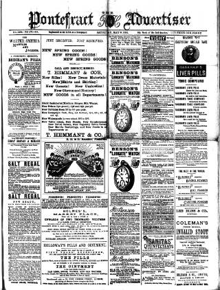 cover page of Pontefract Advertiser published on May 9, 1891