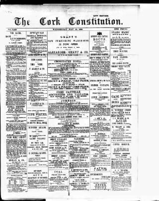 cover page of Cork Constitution published on May 10, 1893
