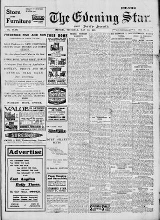 cover page of Evening Star published on May 10, 1917