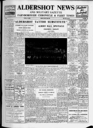 cover page of Aldershot News published on May 10, 1946