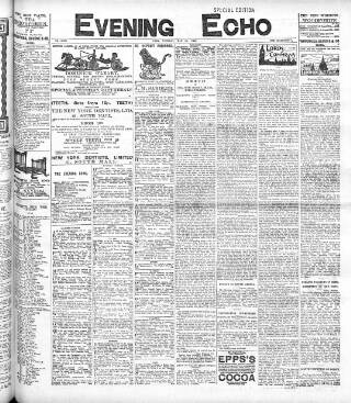 cover page of Evening Echo (Cork) published on May 10, 1904