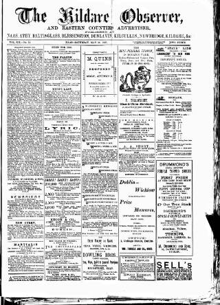 cover page of Kildare Observer and Eastern Counties Advertiser published on May 10, 1890