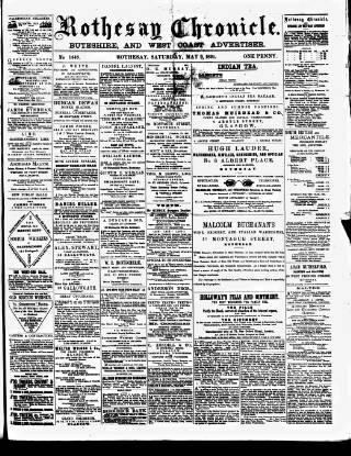 cover page of Rothesay Chronicle published on May 9, 1891