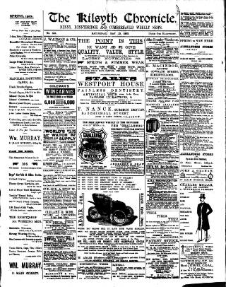 cover page of Kilsyth Chronicle published on May 10, 1902