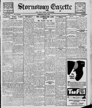 cover page of Stornoway Gazette and West Coast Advertiser published on May 10, 1960