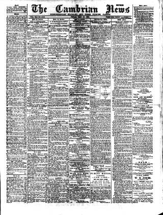 cover page of Cambrian News published on May 10, 1901