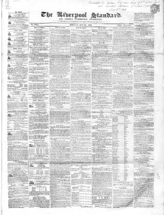 cover page of Liverpool Standard and General Commercial Advertiser published on May 10, 1842