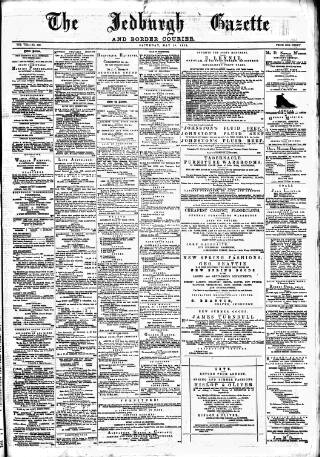 cover page of Jedburgh Gazette published on May 10, 1879