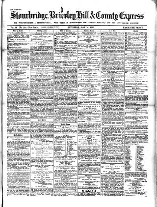cover page of County Express published on May 10, 1890