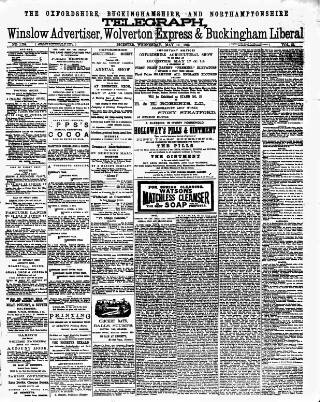 cover page of Oxfordshire Telegraph published on May 10, 1893