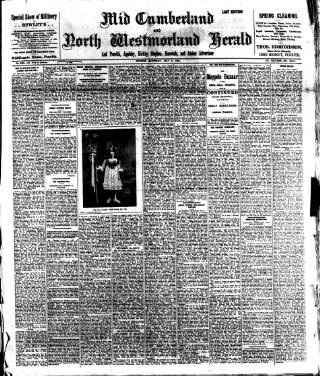 cover page of Cumberland & Westmorland Herald published on May 9, 1908