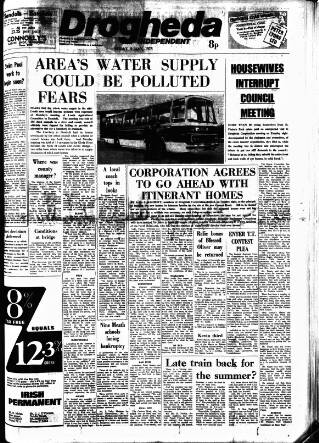cover page of Drogheda Independent published on May 9, 1975