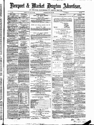 cover page of Newport & Market Drayton Advertiser published on May 10, 1873