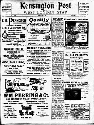 cover page of Kensington Post published on May 10, 1918