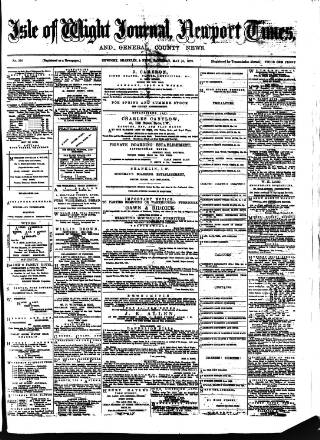 cover page of Isle of Wight Journal published on May 10, 1879