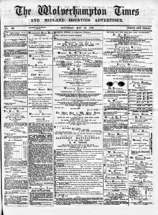 cover page of Midland Examiner and Wolverhampton Times published on May 27, 1876